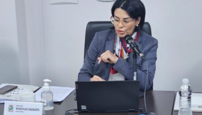 Vereadora Marcilei Vignatti (União Brasil), autora do projeto.